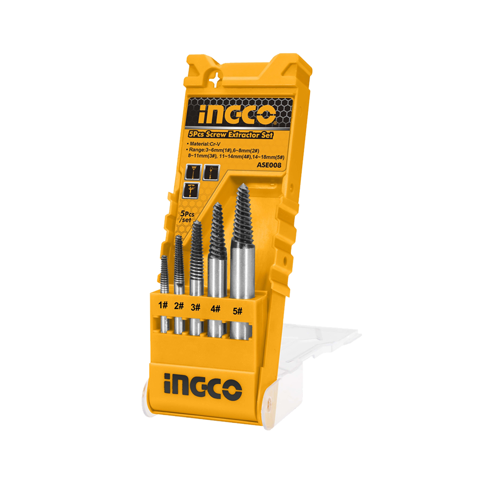 Ingco Set Extractor De Tornillos Industrial *#